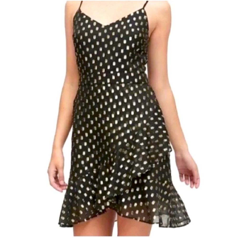 Banana Republic Dress Gold & Black Size 6